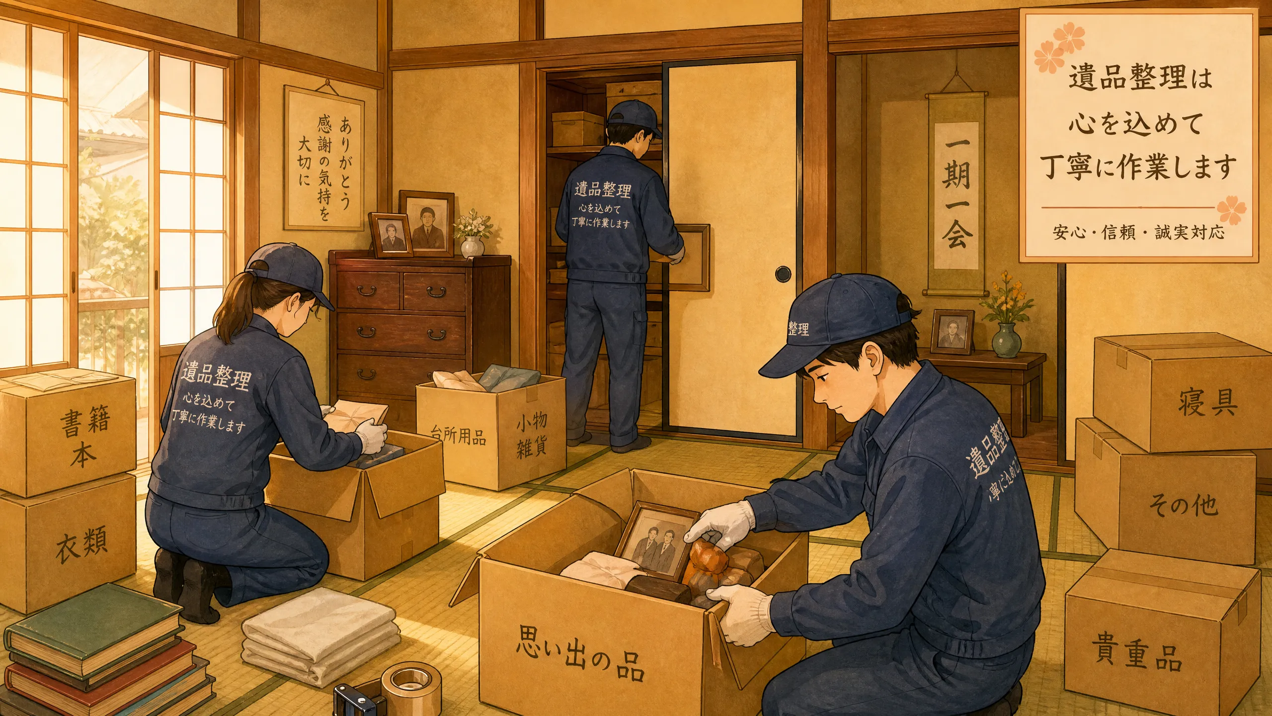 実家じまいの手順と流れのイメージ