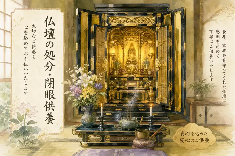 仏壇の処分方法と費用相場｜閉眼供養から引き取り・買取まで完全ガイド