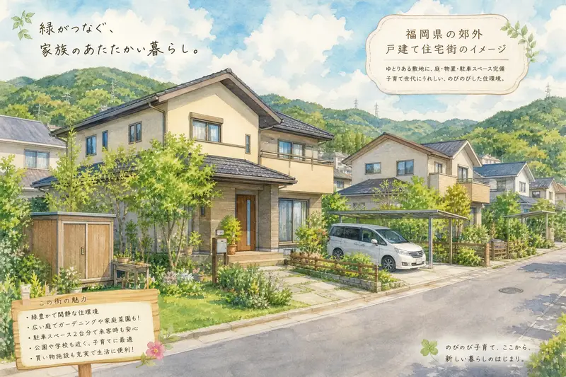 筑紫野市の住宅街