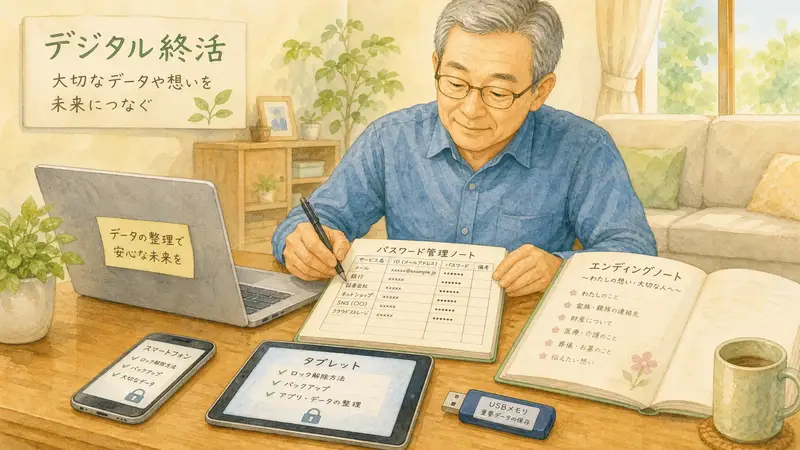 デジタル終活の始め方｜パスワード管理からSNS・サブスク整理まで完全ガイド