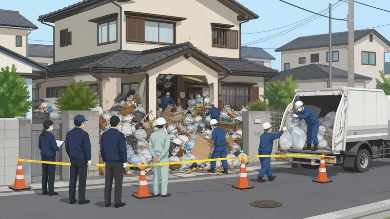ゴミ屋敷の行政代執行と特殊清掃