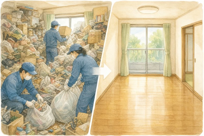ゴミ屋敷の片付け費用と業者選び｜福岡で失敗しないための完全ガイド