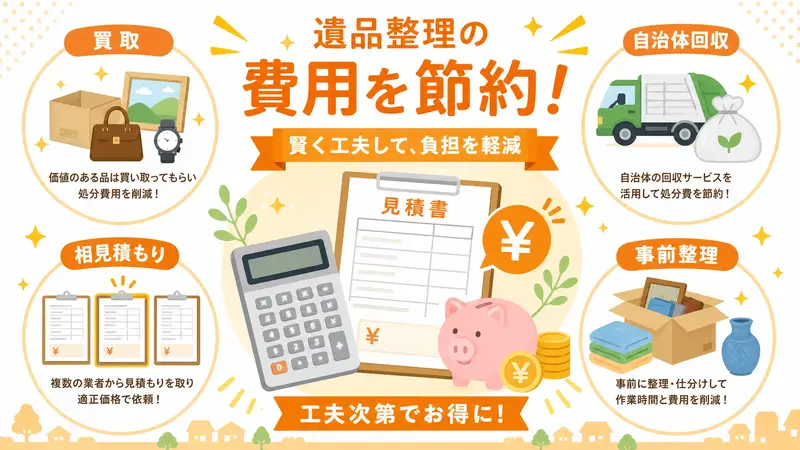 遺品整理の費用を安くする7つの方法