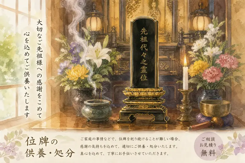 位牌の処分方法と費用相場｜閉眼供養から永代供養まで正しい手順を解説
