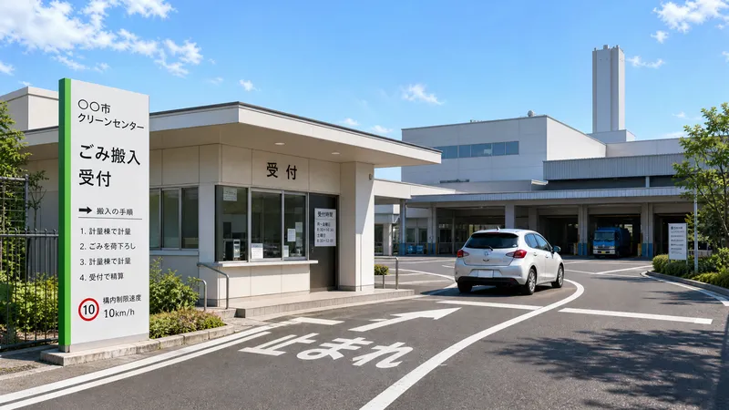 粗大ごみの処分手続きのイメージ