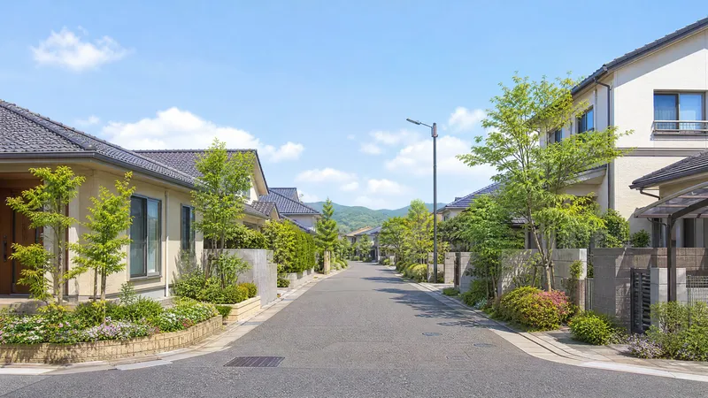 大野城市の住宅街のイメージ