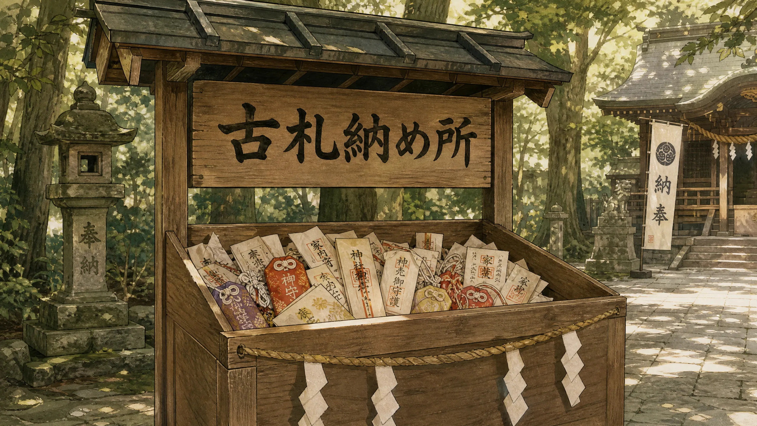 神社の古札納め所のイメージ