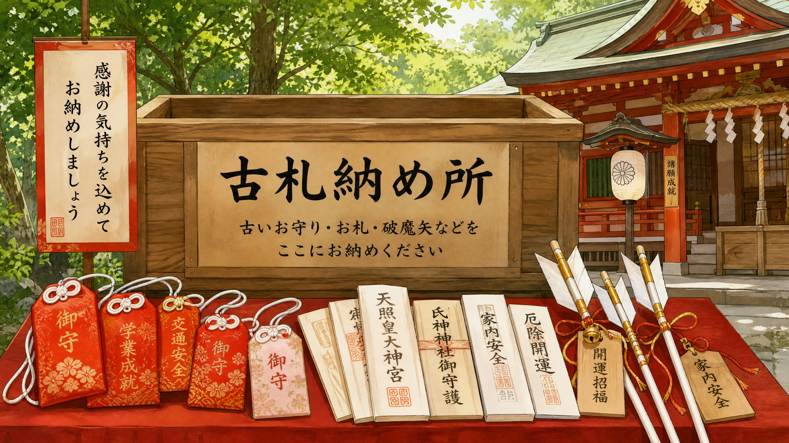 御守りとお札の返納・処分のイメージ