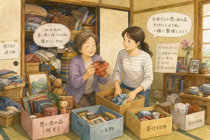 親が物を捨てられない時の対処法｜生前整理を円滑に進めるコミュニケーション術
