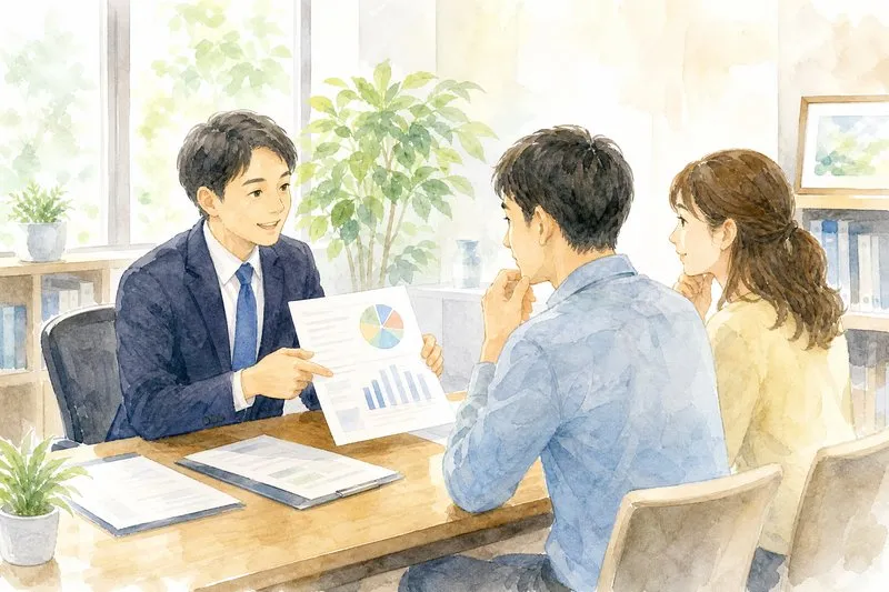 税理士に遺品整理費用の控除について相談する家族